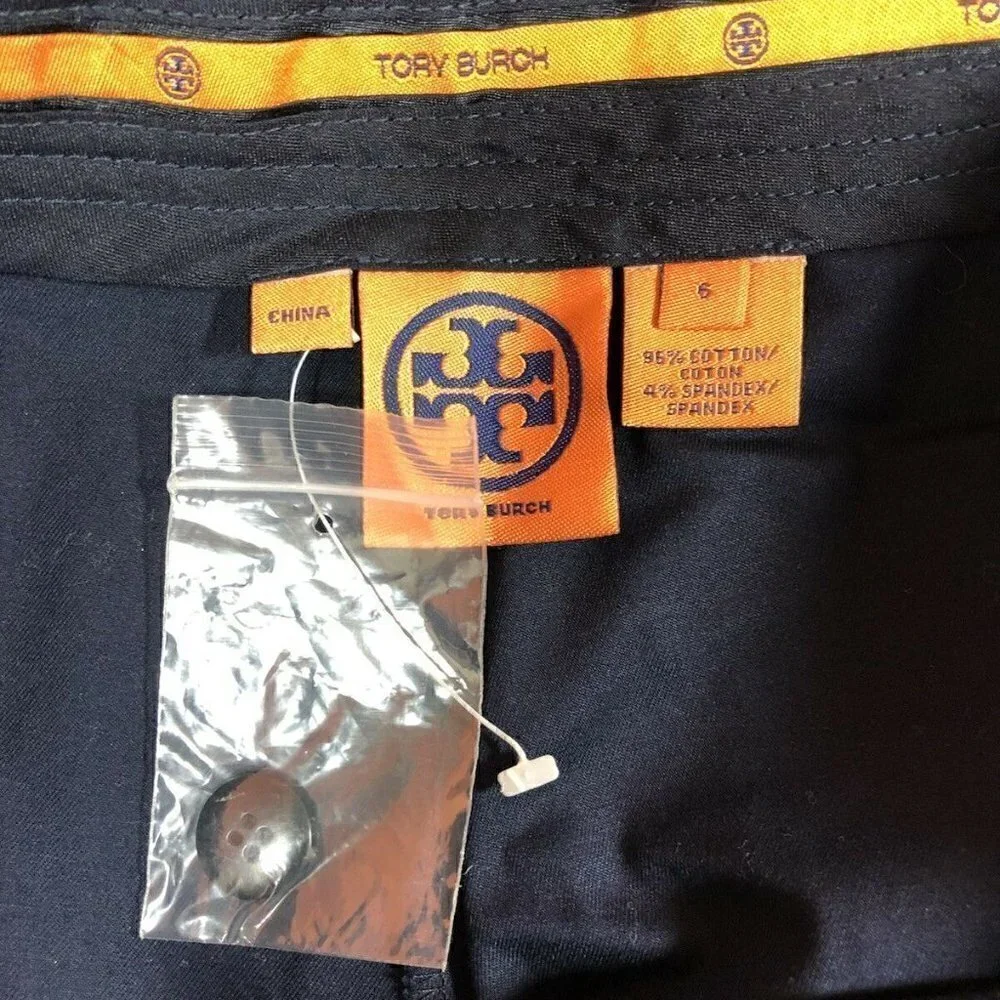 New Tory Burch Trousers Navy Blue Pants 6